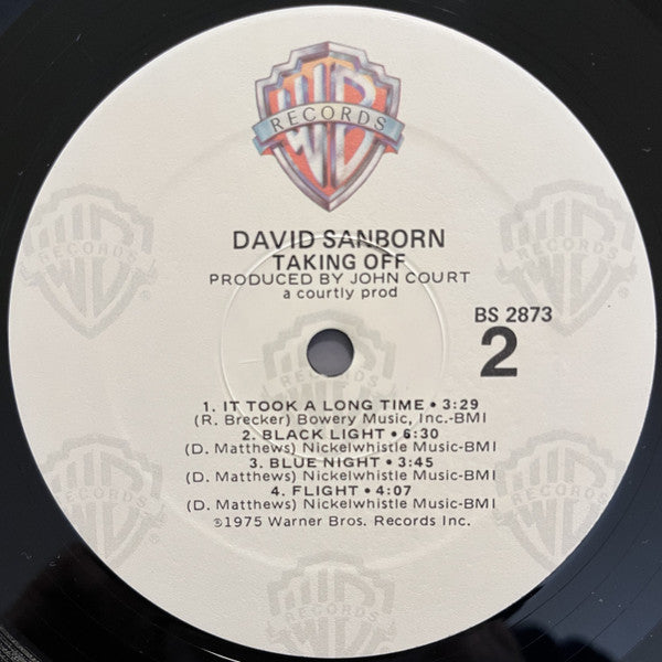 David Sanborn : Taking Off (LP, Album, RE, Win)