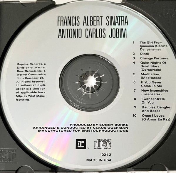 Frank Sinatra & Antonio Carlos Jobim : Francis Albert Sinatra & Antonio Carlos Jobim (CD, Album, RE, RP, Spe)
