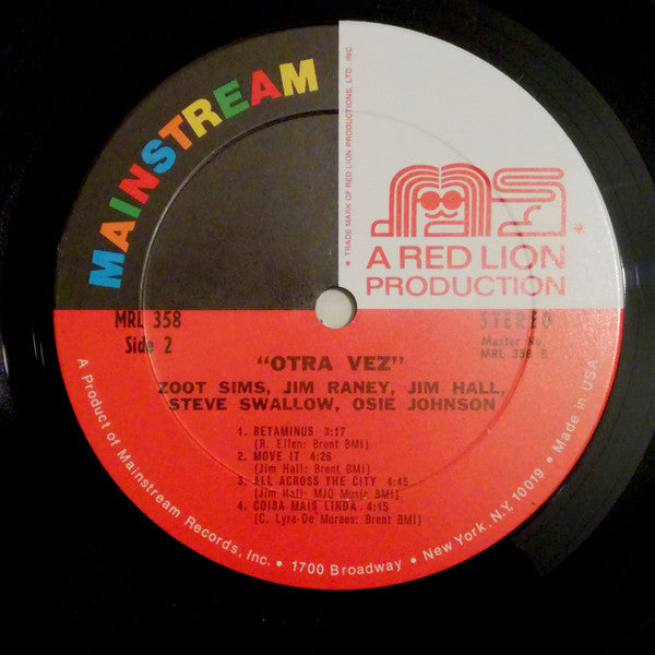 Zoot Sims . Jimmy Raney . Jim Hall : Otra Vez (LP, Album, RE, Gat)