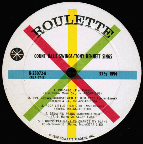 Basie* / Bennett* : Count Basie Swings / Tony Bennett Sings (LP, Album, Mono)