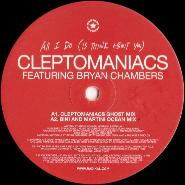 Cleptomaniacs : All I Do (2x12")