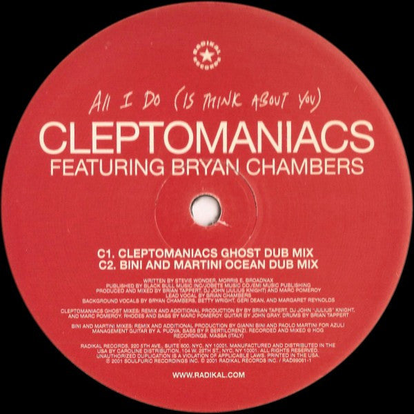 Cleptomaniacs : All I Do (2x12")