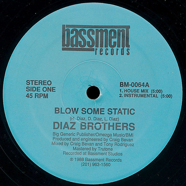 Diaz Brothers* : Blow Some Static (12")