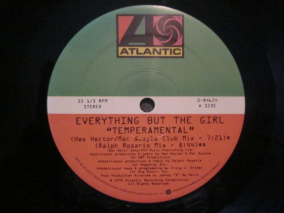 Everything But The Girl : Temperamental (12")