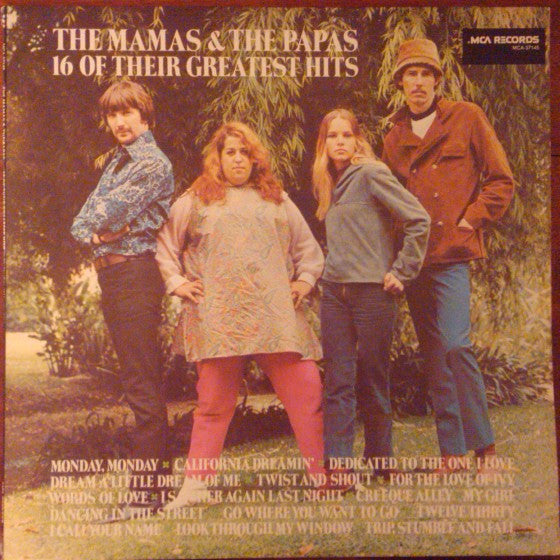 The Mamas & The Papas : 16 Of Their Greatest Hits (LP, Album, Comp, Pin)