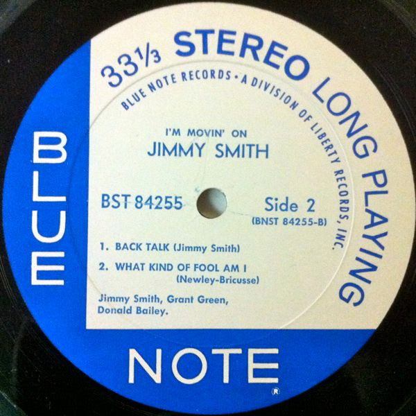 Jimmy Smith : I'm Movin' On (LP, Album, Pit)