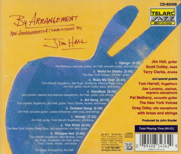 Jim Hall : By Arrangement (CD, Album)