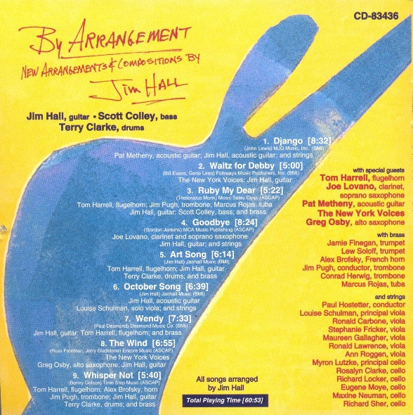 Jim Hall : By Arrangement (CD, Album)