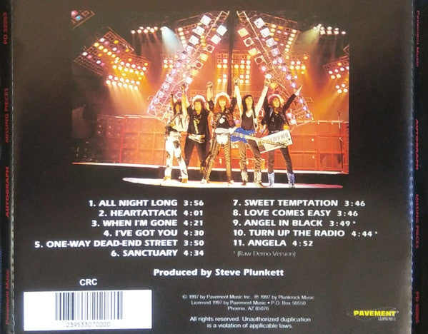 Autograph (2) : Missing Pieces (CD, Album, Club)