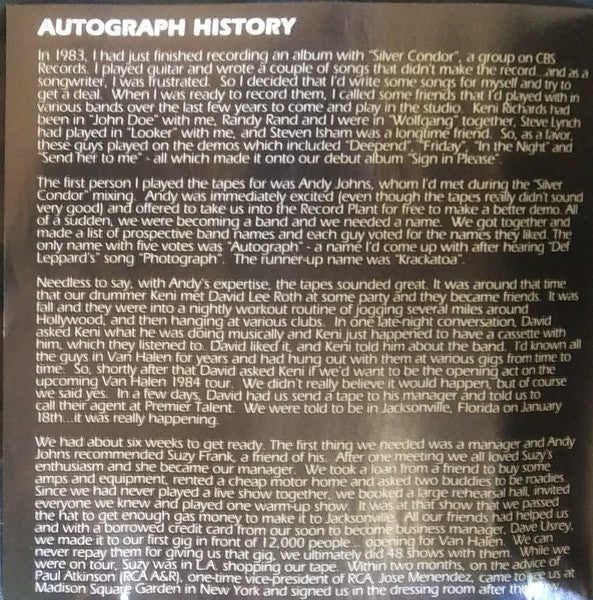 Autograph (2) : Missing Pieces (CD, Album, Club)