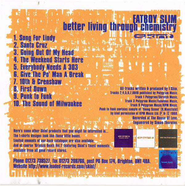 Fatboy Slim : Better Living Through Chemistry (CD, Album)