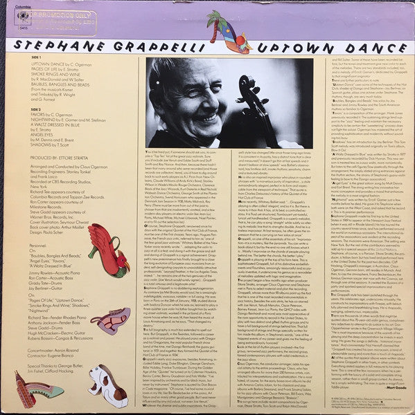Stephane Grappelli* : Uptown Dance (LP, Album, Promo)