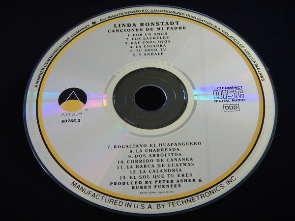 Linda Ronstadt : Canciones De Mi Padre (CD, Album)