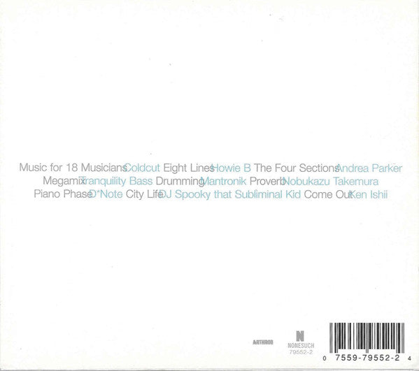 Steve Reich : Reich Remixed (CD, Album)