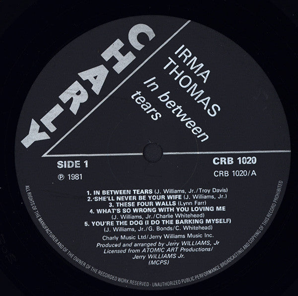 Irma Thomas : In Between Tears (LP, RE)