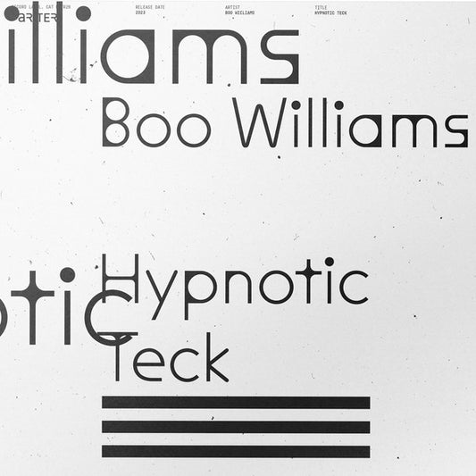 Boo Williams : Hypnotic Teck (12")