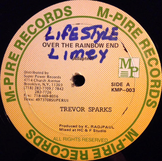 Trevor Sparks : Over The Rainbow End (12")