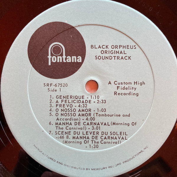 Antonio Carlos Jobim, Luiz Bonfá : The Original Soundtrack From The Film Black Orpheus (LP, RE)