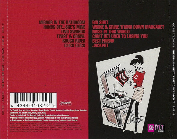 The English Beat* : I Just Can't Stop It (CD, Album, RE, RM, RP)