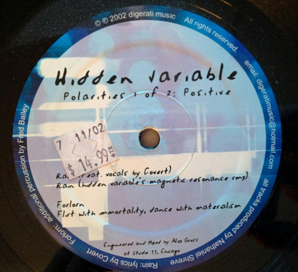 Hidden Variable : Polarities 1 Of 2: Positive (12")