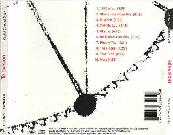 Television : Television (CD, Album)