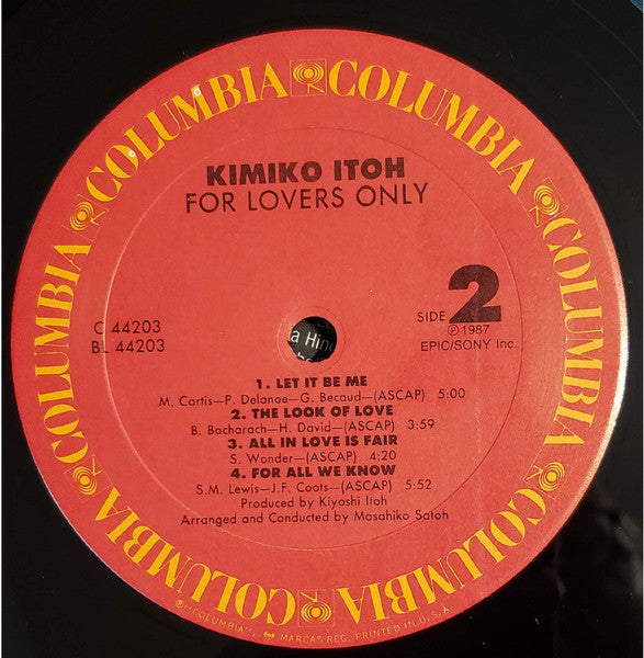 Kimiko Itoh : For Lovers Only (LP, Album)