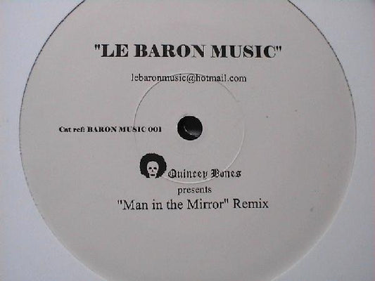 Quincey Bones : Man In The Mirror (Remix) (12", S/Sided)