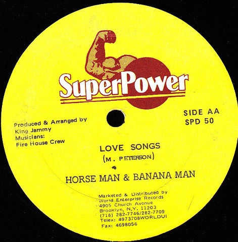 Hopeton James / Horse Man* & Banana Man : How Long / Love Songs (12")