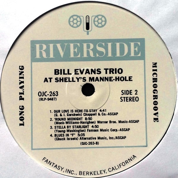 Bill Evans Trio* : At Shelly's Manne-Hole, Hollywood, California (LP, Album, RE)