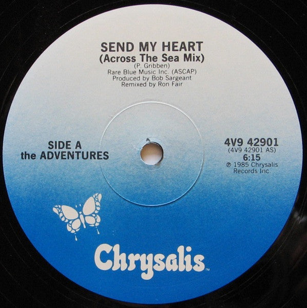 The Adventures : Send My Heart (Across The Sea Mix) (12", Single, PRC)