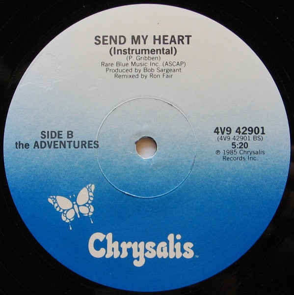 The Adventures : Send My Heart (Across The Sea Mix) (12", Single, PRC)