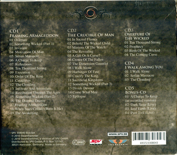 Iced Earth : Box Of The Wicked (Box, Comp, Ltd + CD, Album + CD, Album + CD, Singl)