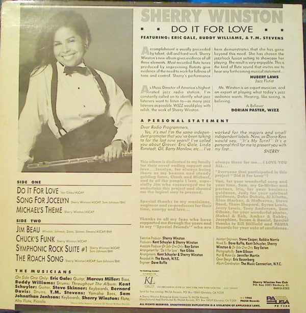 Sherry Winston : Do It For Love (LP, Album)