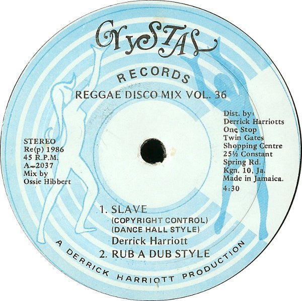Derrick Harriott : Slave / Solomon (The Chariot) (12")