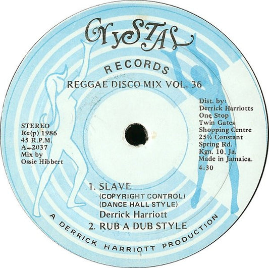 Derrick Harriott : Slave / Solomon (The Chariot) (12")