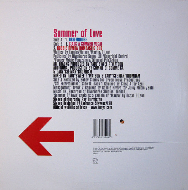 Lonyo → Comme Ci Comme Ca : Summer Of Love (12")