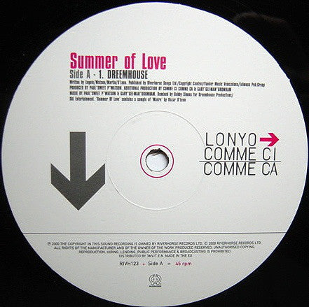 Lonyo → Comme Ci Comme Ca : Summer Of Love (12")