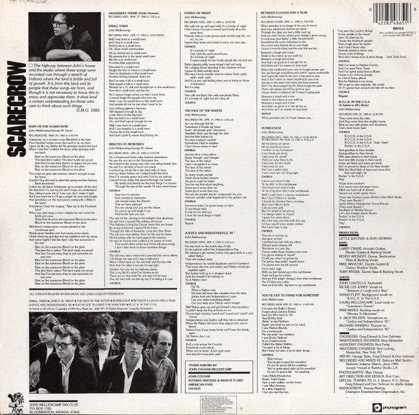 John Cougar Mellencamp : Scarecrow (LP, Album)