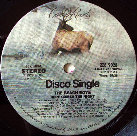 The Beach Boys : Here Comes The Night (12", Single)
