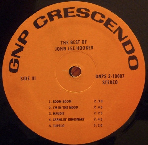 John Lee Hooker : The Best Of John Lee Hooker (2xLP, Comp)