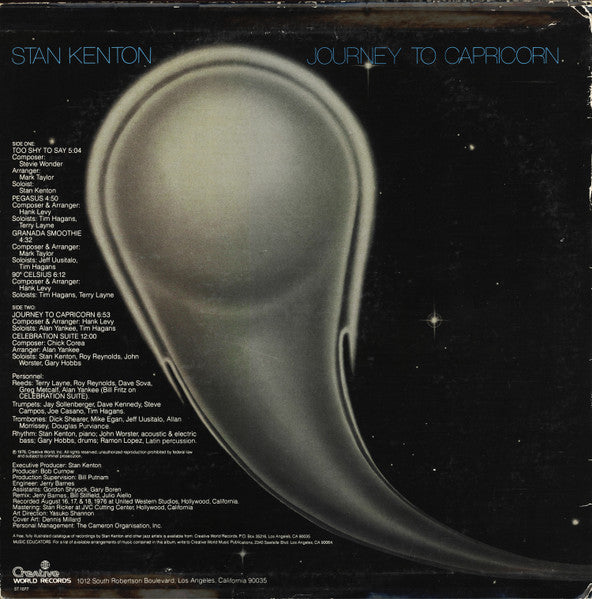 Stan Kenton : Journey To Capricorn (LP, Album, Mon)