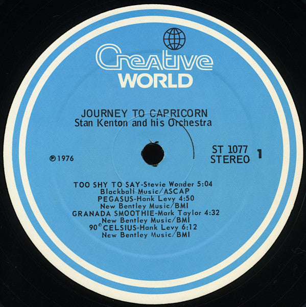 Stan Kenton : Journey To Capricorn (LP, Album, Mon)