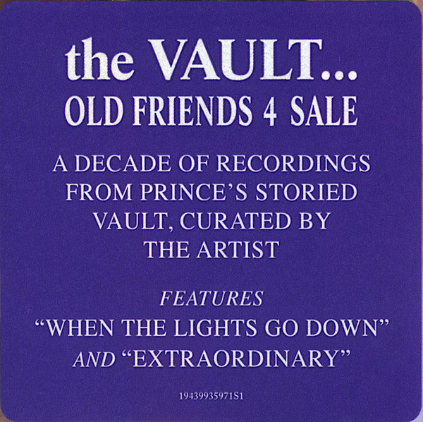 Prince : The Vault... Old Friends 4 Sale (LP, Album, RE)