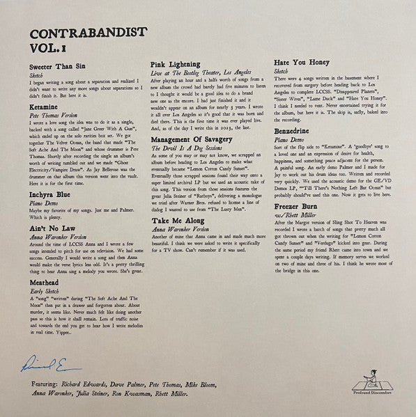 Richard Edwards (4) : Contrabandist Vol. 1: Vault Curiosities 2015-2023 (LP, Album, Ltd)