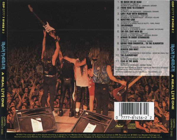 Iron Maiden : A Real Live One (CD, Album)