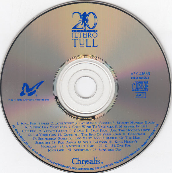 Jethro Tull : 20 Years Of Jethro Tull - The Definitive Collection (3xCD, Comp + Box)