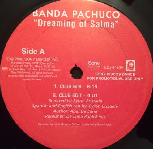 Banda Pachuco : Dreaming Of Salma (12", Promo)