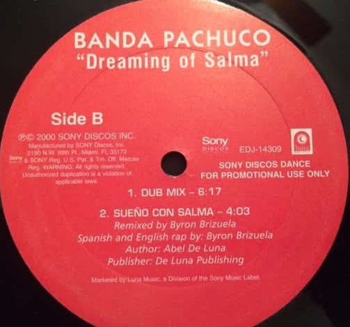 Banda Pachuco : Dreaming Of Salma (12", Promo)