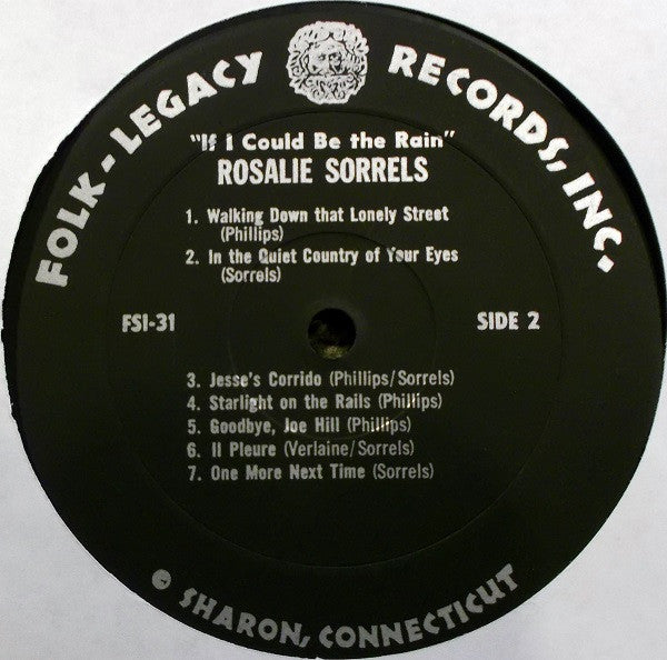 Rosalie Sorrels : If I Could Be The Rain (LP, Album)
