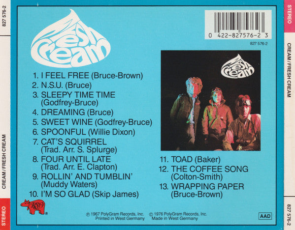 Cream (2) : Fresh Cream (CD, Album, Pol)